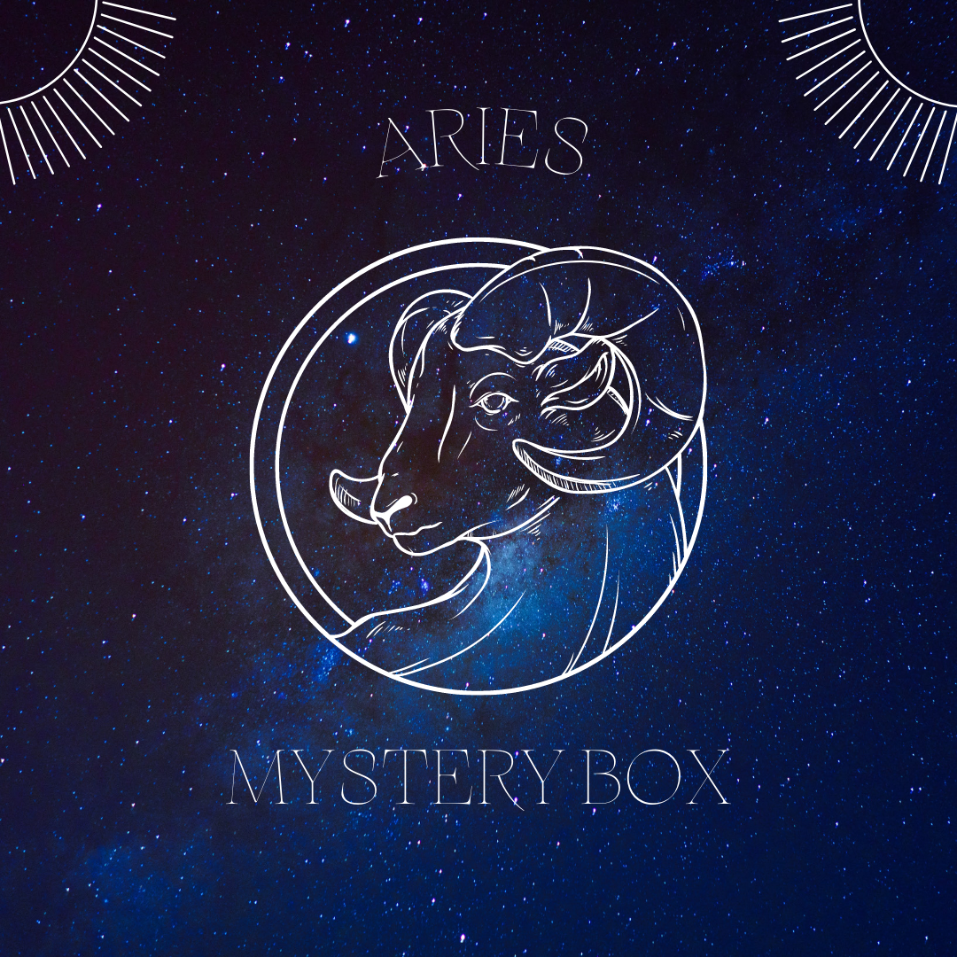 Aries Zodiac Mystery Box | Curated Crystal & Botanical Set