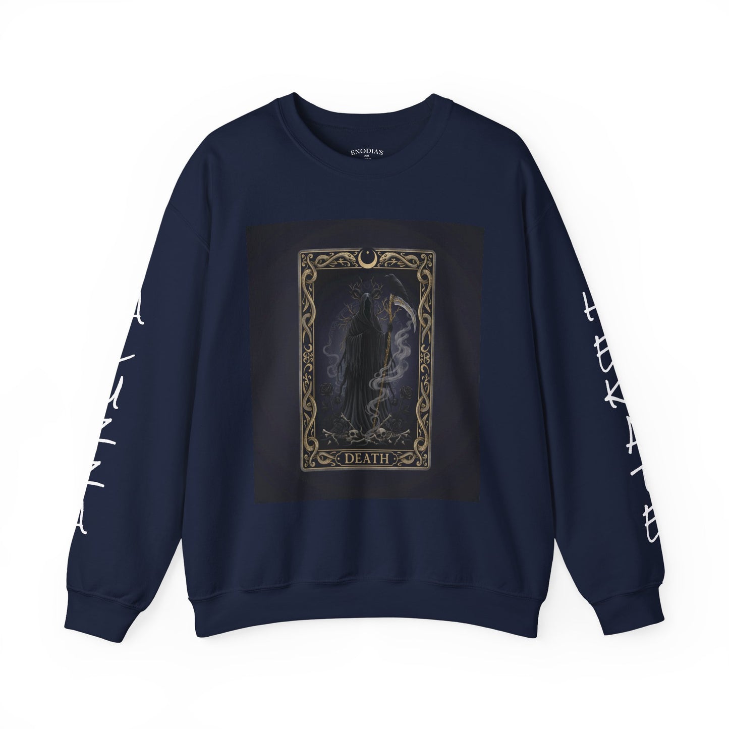 Tarot Card Arcana Sweatshirt | modern tarot apparel, classic tarot style