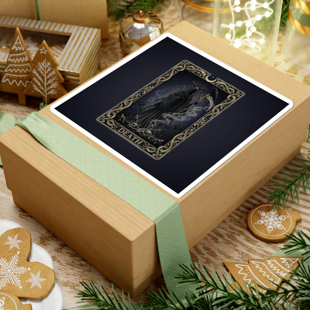 Death Tarot Card Sticker | classic tarot style, arcana collectible