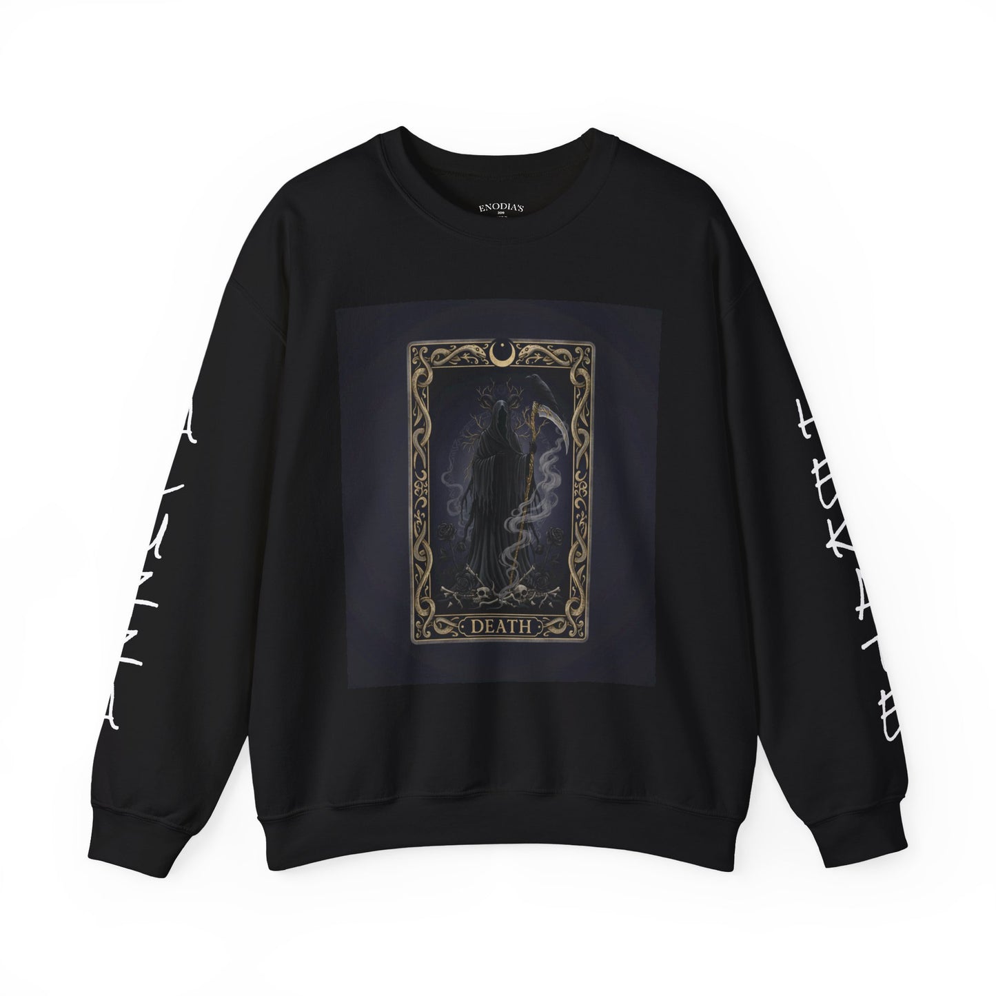 Tarot Card Arcana Sweatshirt | modern tarot apparel, classic tarot style