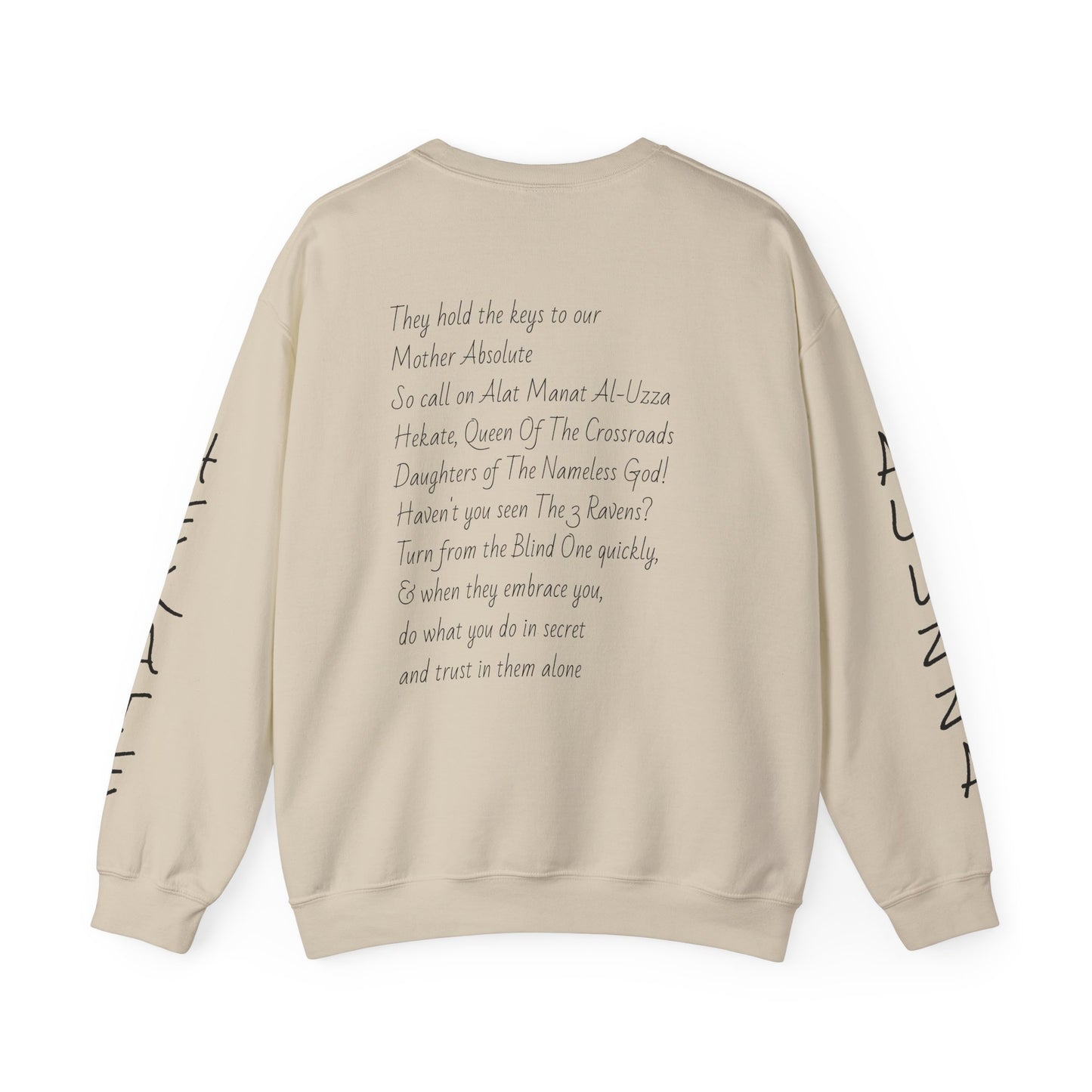 Tarot Card Arcana Sweatshirt | modern tarot apparel, classic tarot style
