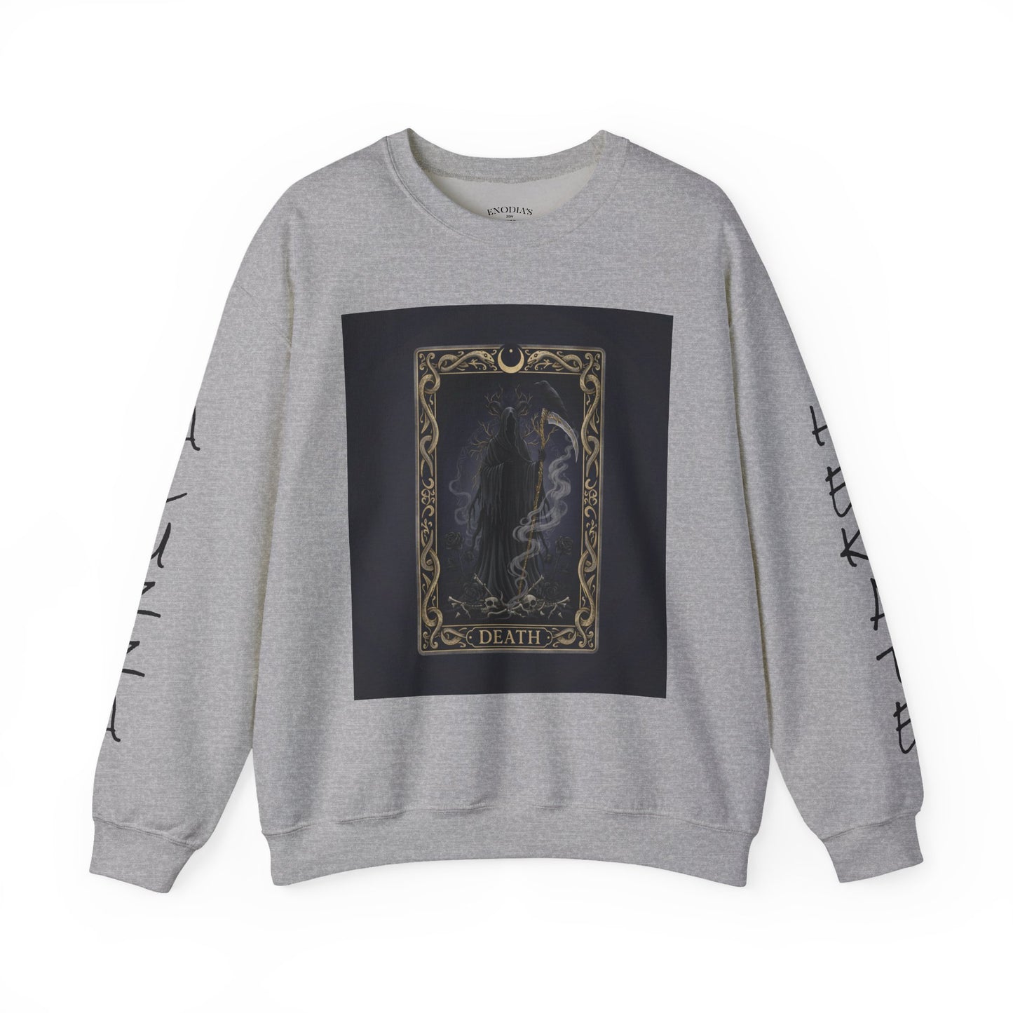 Tarot Card Arcana Sweatshirt | modern tarot apparel, classic tarot style