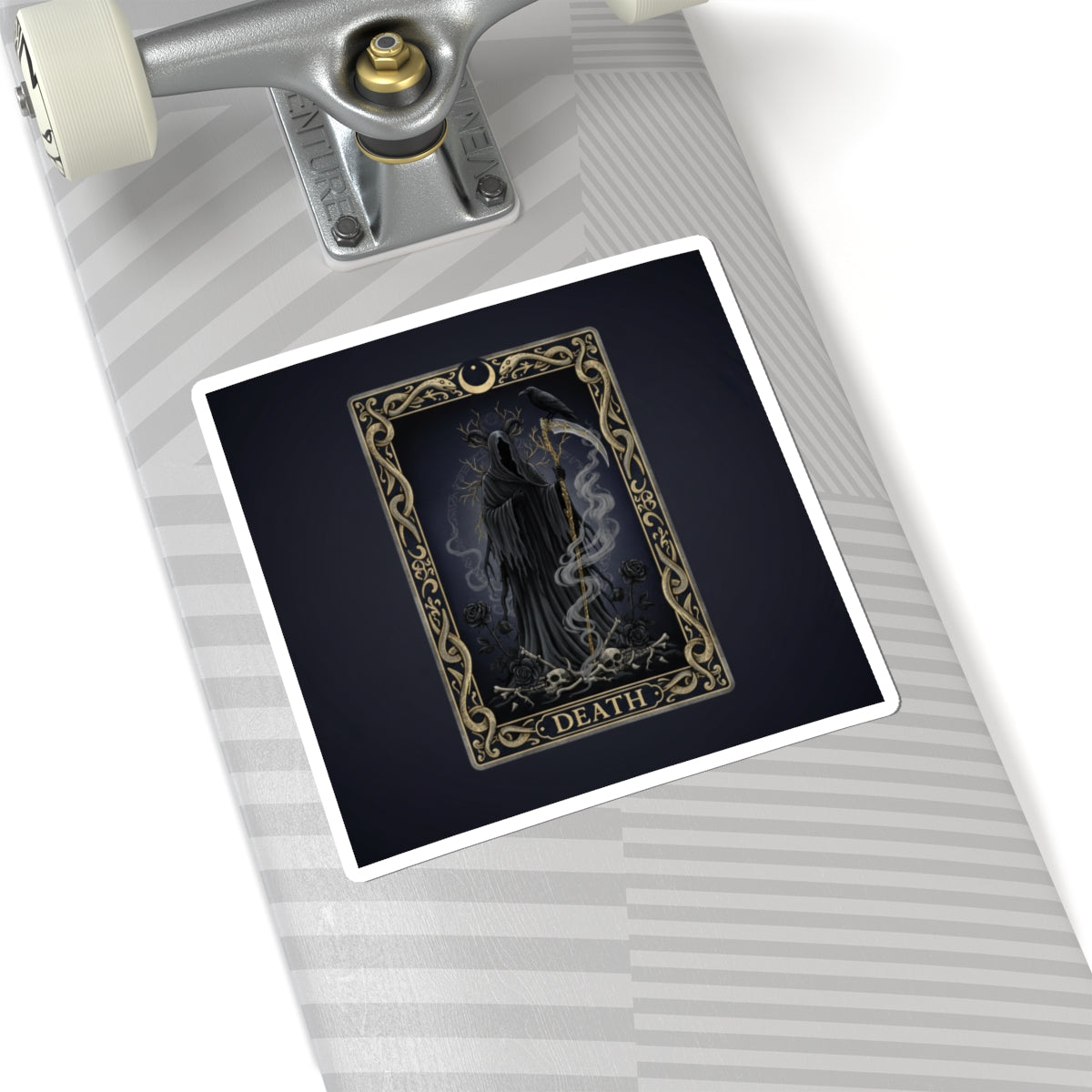 Death Tarot Card Sticker | classic tarot style, arcana collectible