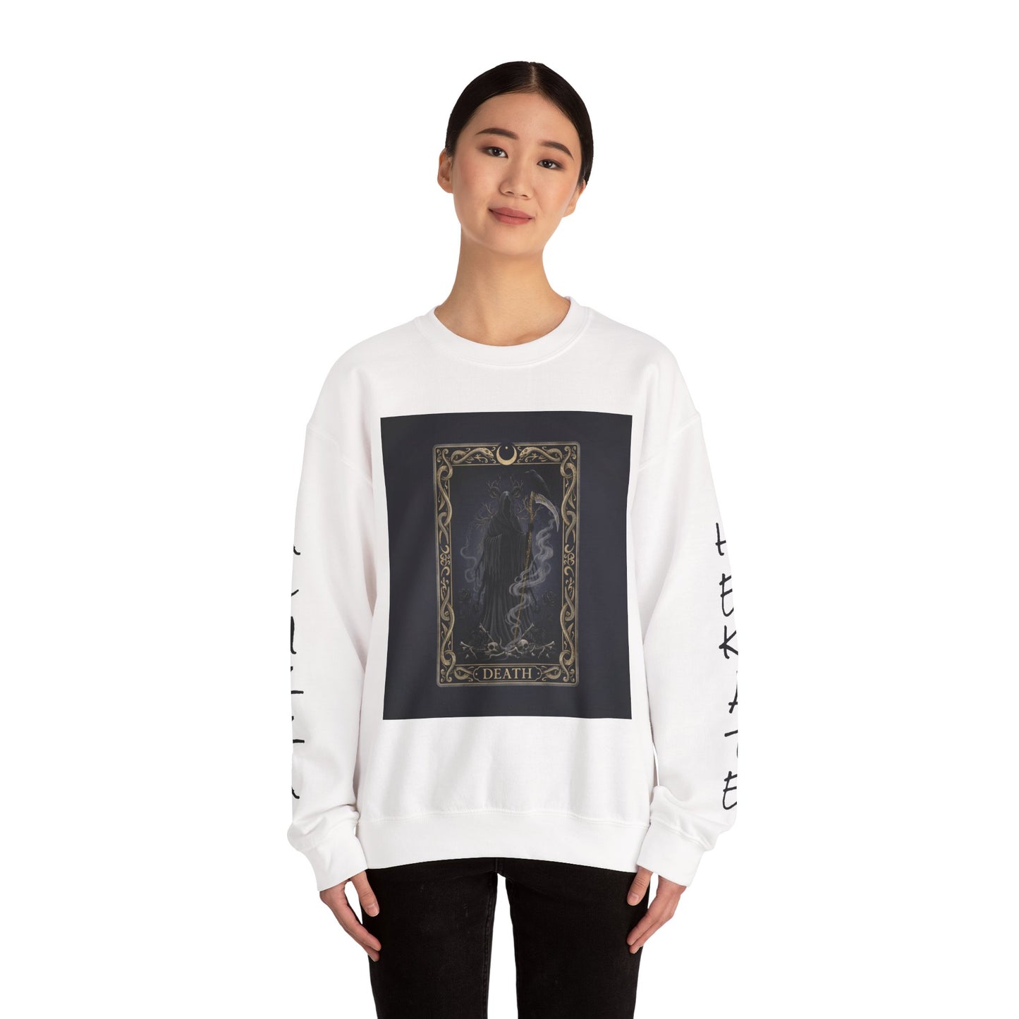 Tarot Card Arcana Sweatshirt | modern tarot apparel, classic tarot style