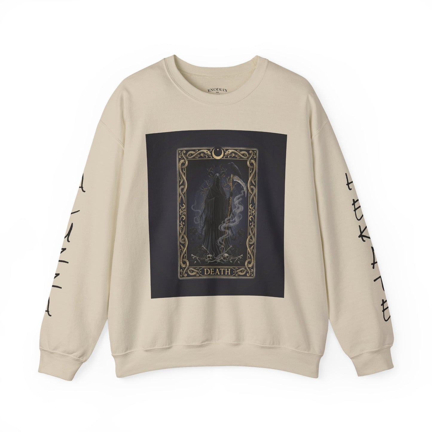 Tarot Card Arcana Sweatshirt | modern tarot apparel, classic tarot style