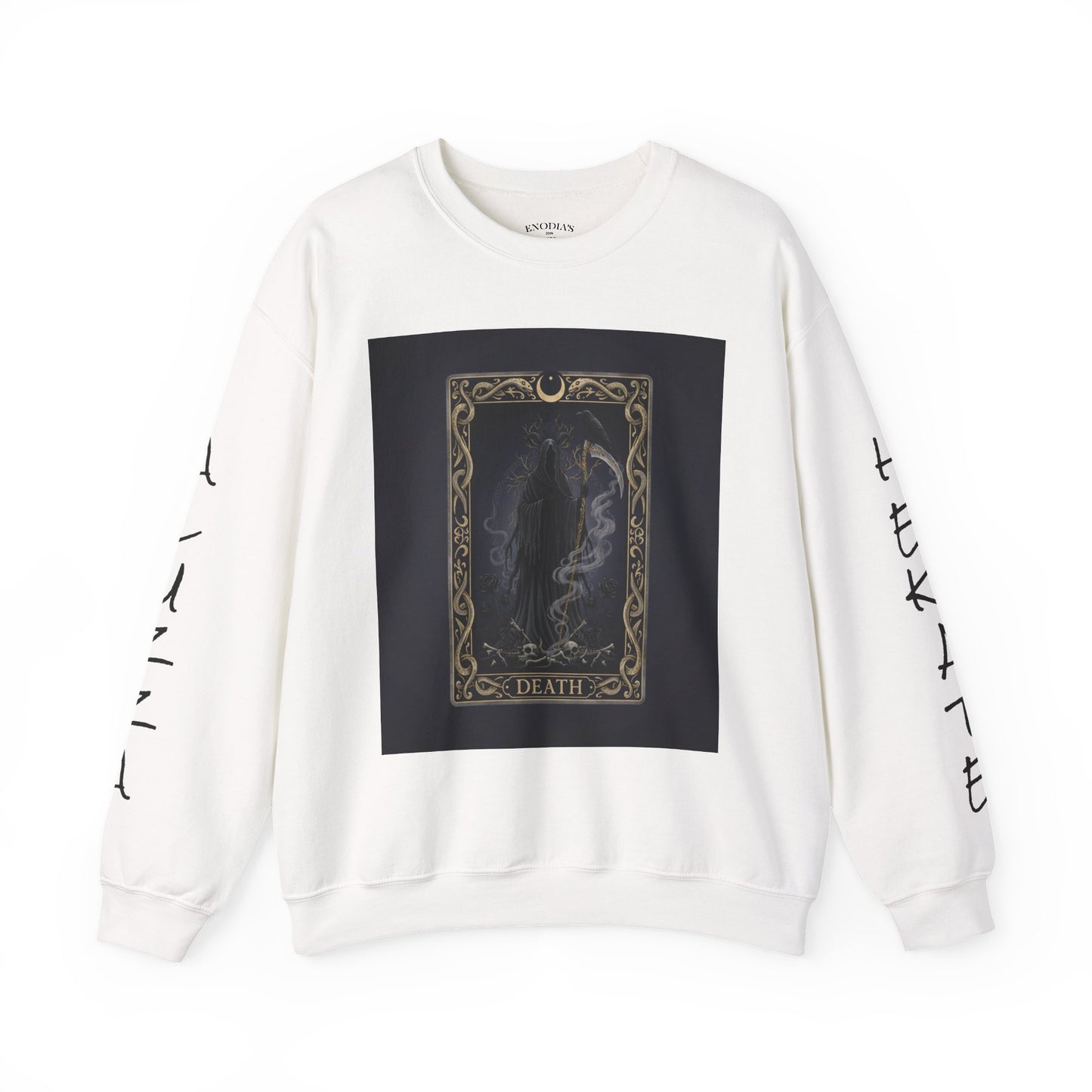Tarot Card Arcana Sweatshirt | modern tarot apparel, classic tarot style