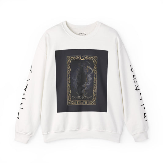 Tarot Card Arcana Sweatshirt | modern tarot apparel, classic tarot style