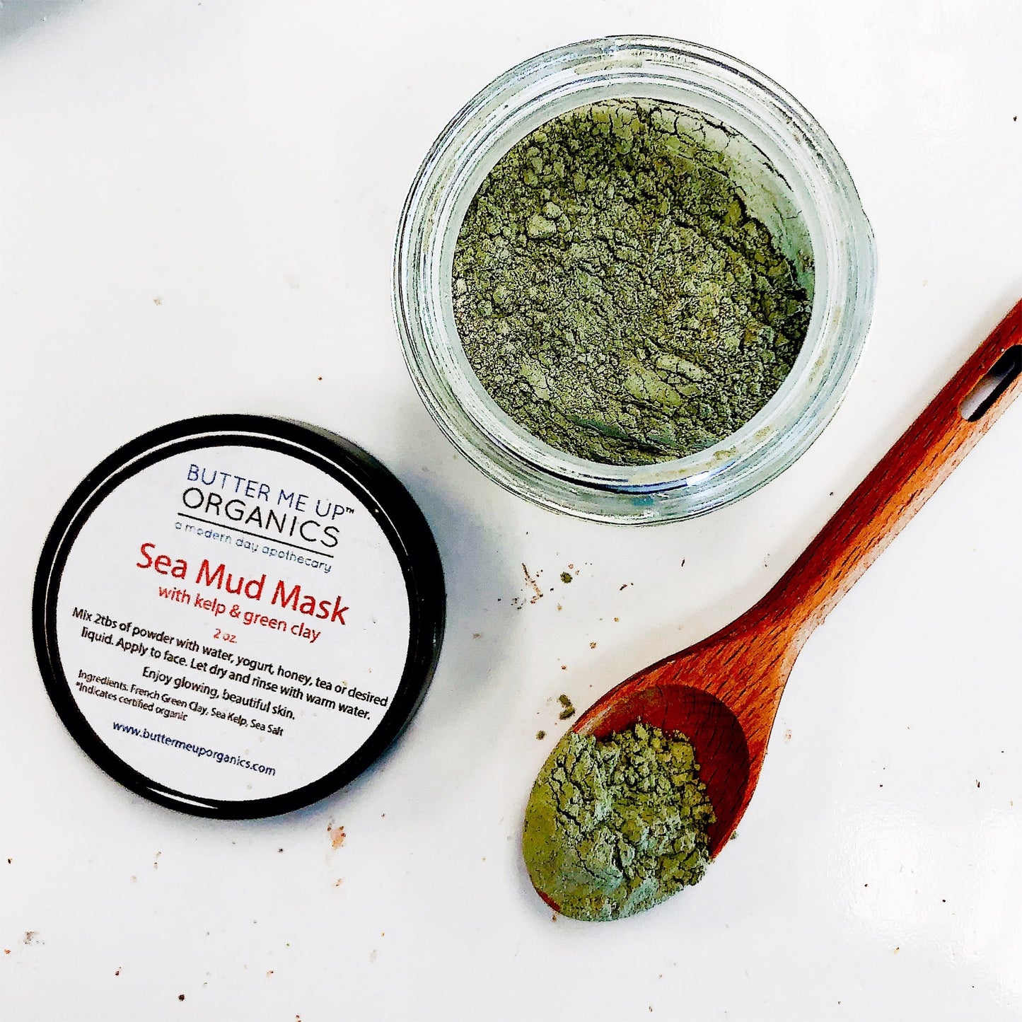 Sea Mud Face Mask | French Green Clay Detox Mask with Sea Kelp & Sea Salt