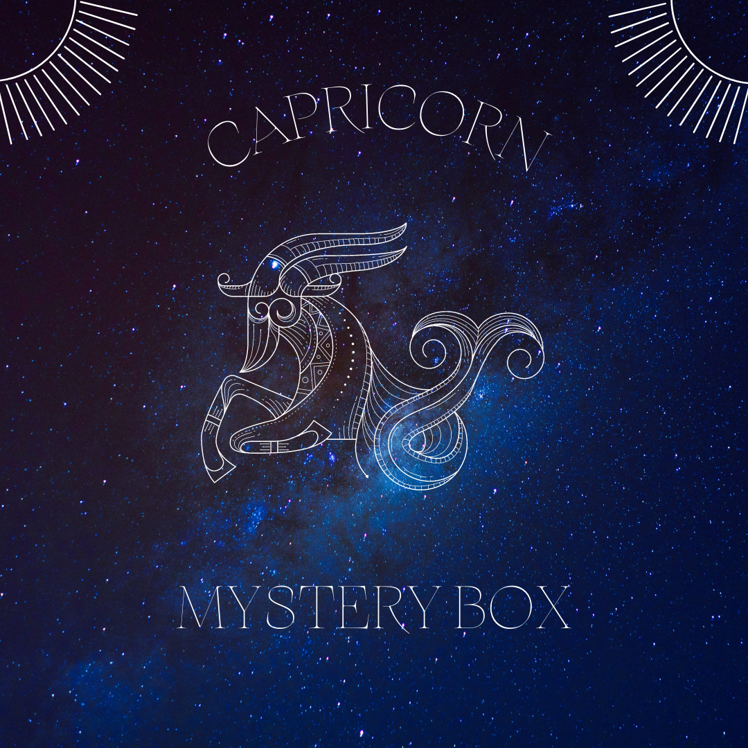 Capricorn Zodiac Mystery Box | Curated Crystal & Botanical Set