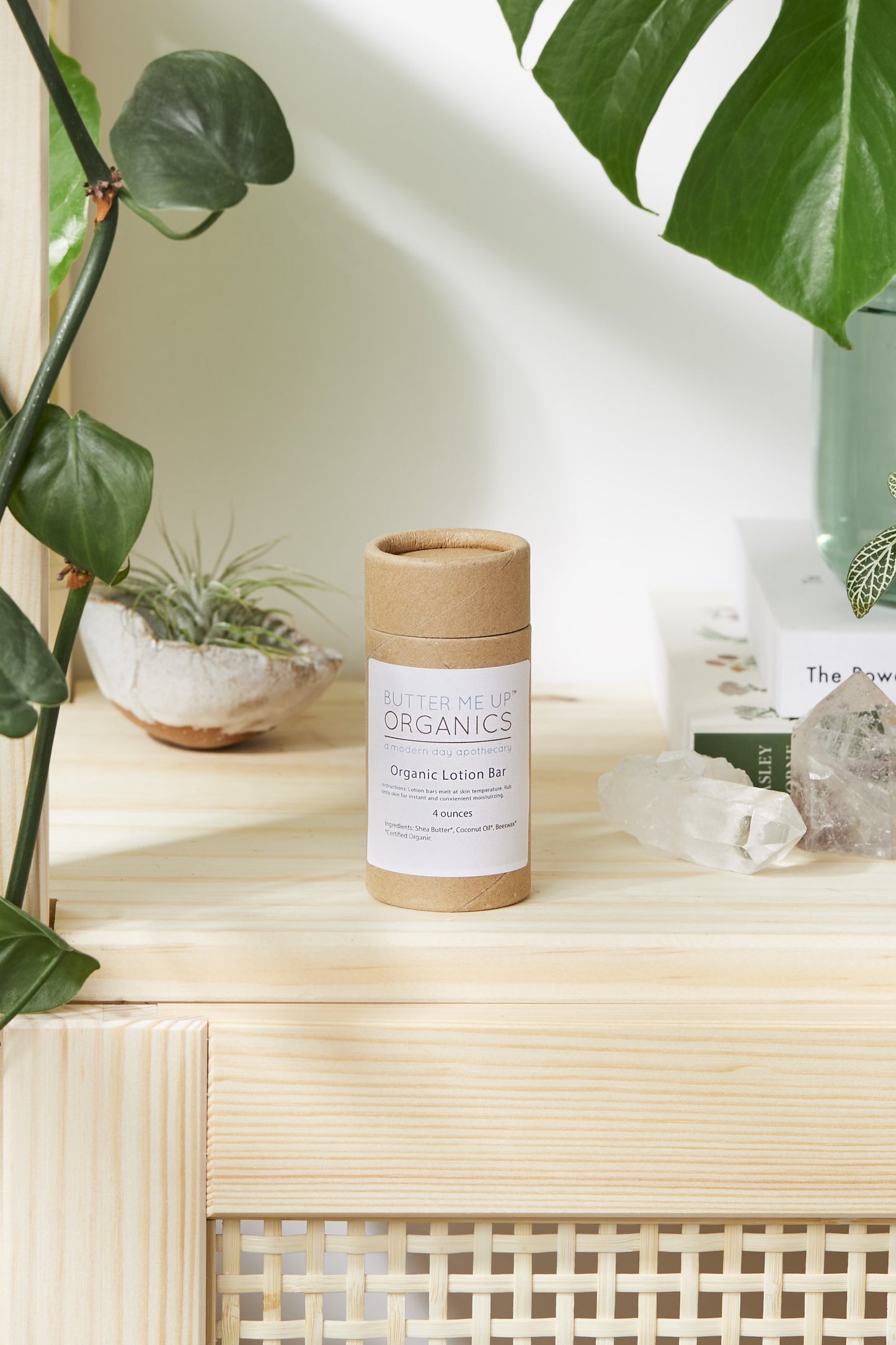 Organic Shea Butter & Coconut Oil Lotion Bar | Hydrating Solid Moisturizer