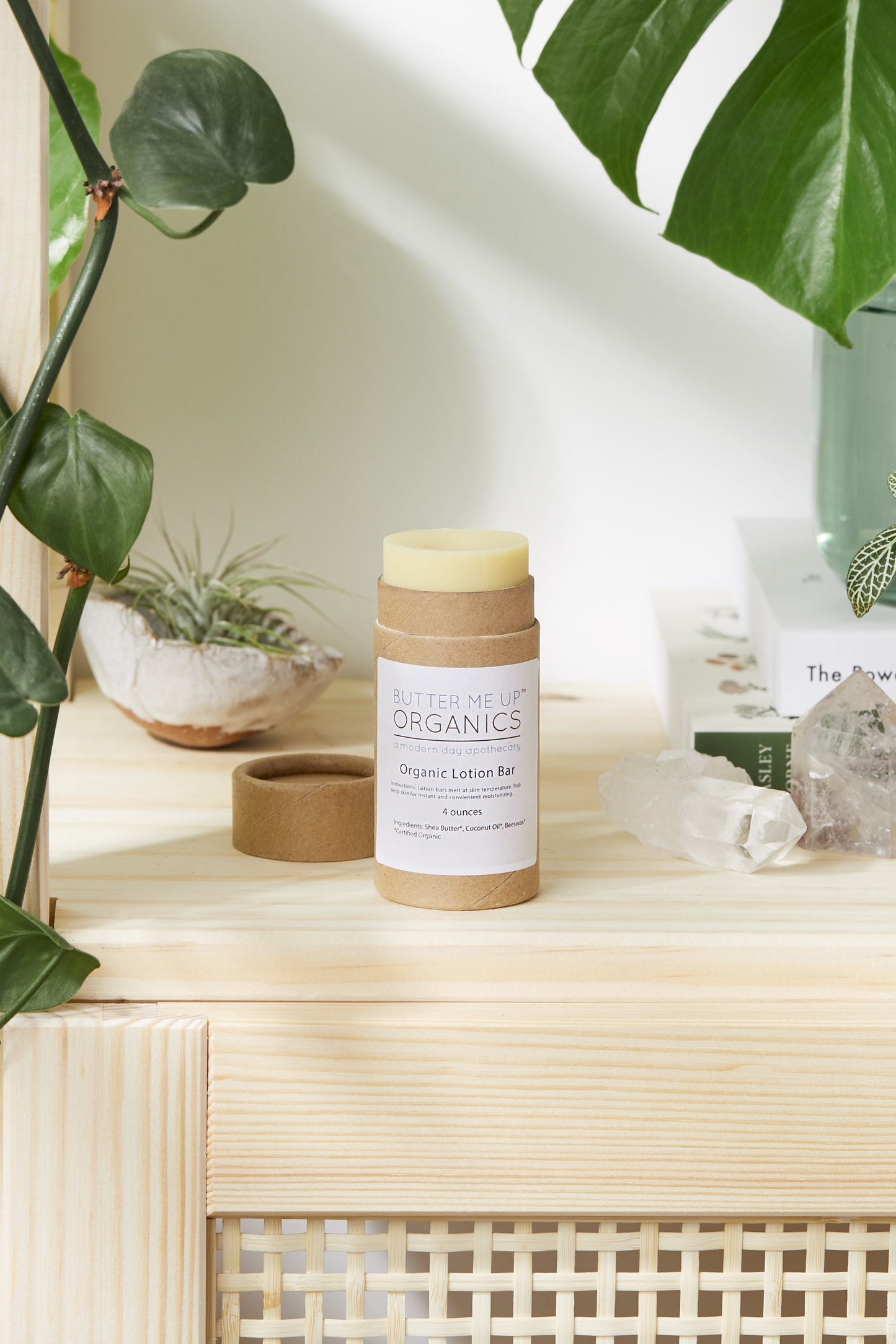Organic Shea Butter & Coconut Oil Lotion Bar | Hydrating Solid Moisturizer