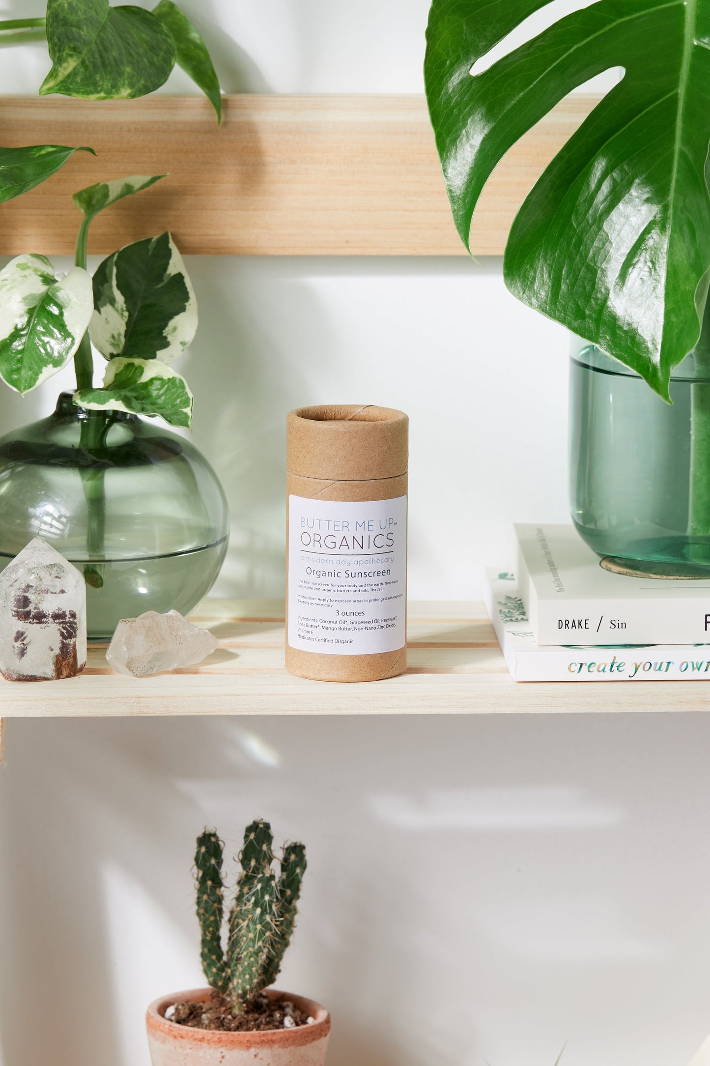 Natural Organic Sunscreen SPF 45 | Zinc Oxide Mineral Sun Cream