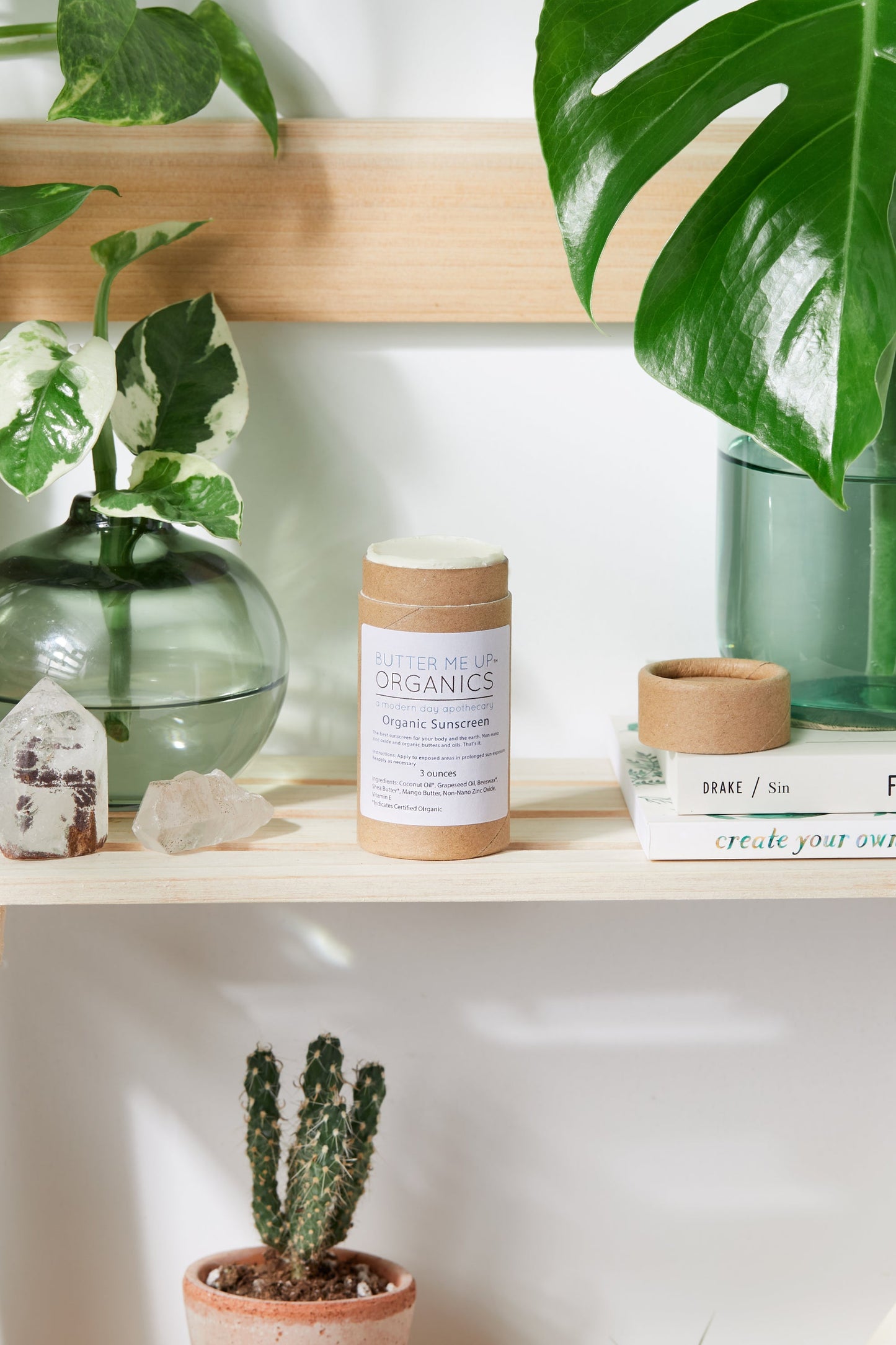 Natural Organic Sunscreen SPF 45 | Zinc Oxide Mineral Sun Cream