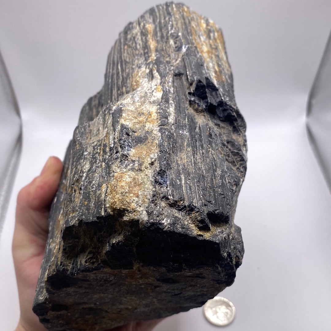 Black Tourmaline 9.7 lb Specimen | Natural Large Mineral Display Stone