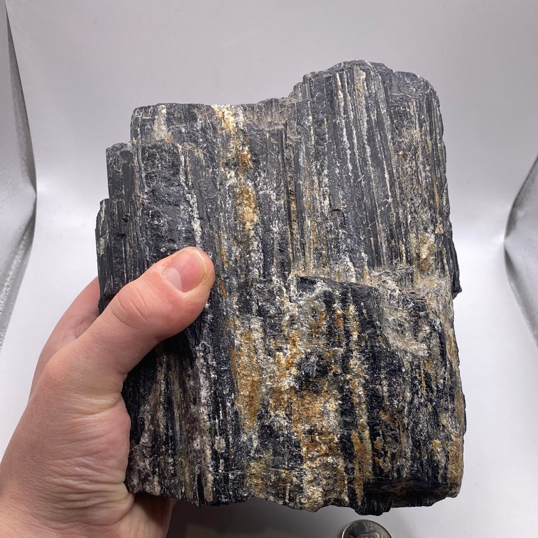 Black Tourmaline 9.7 lb Specimen | Natural Large Mineral Display Stone