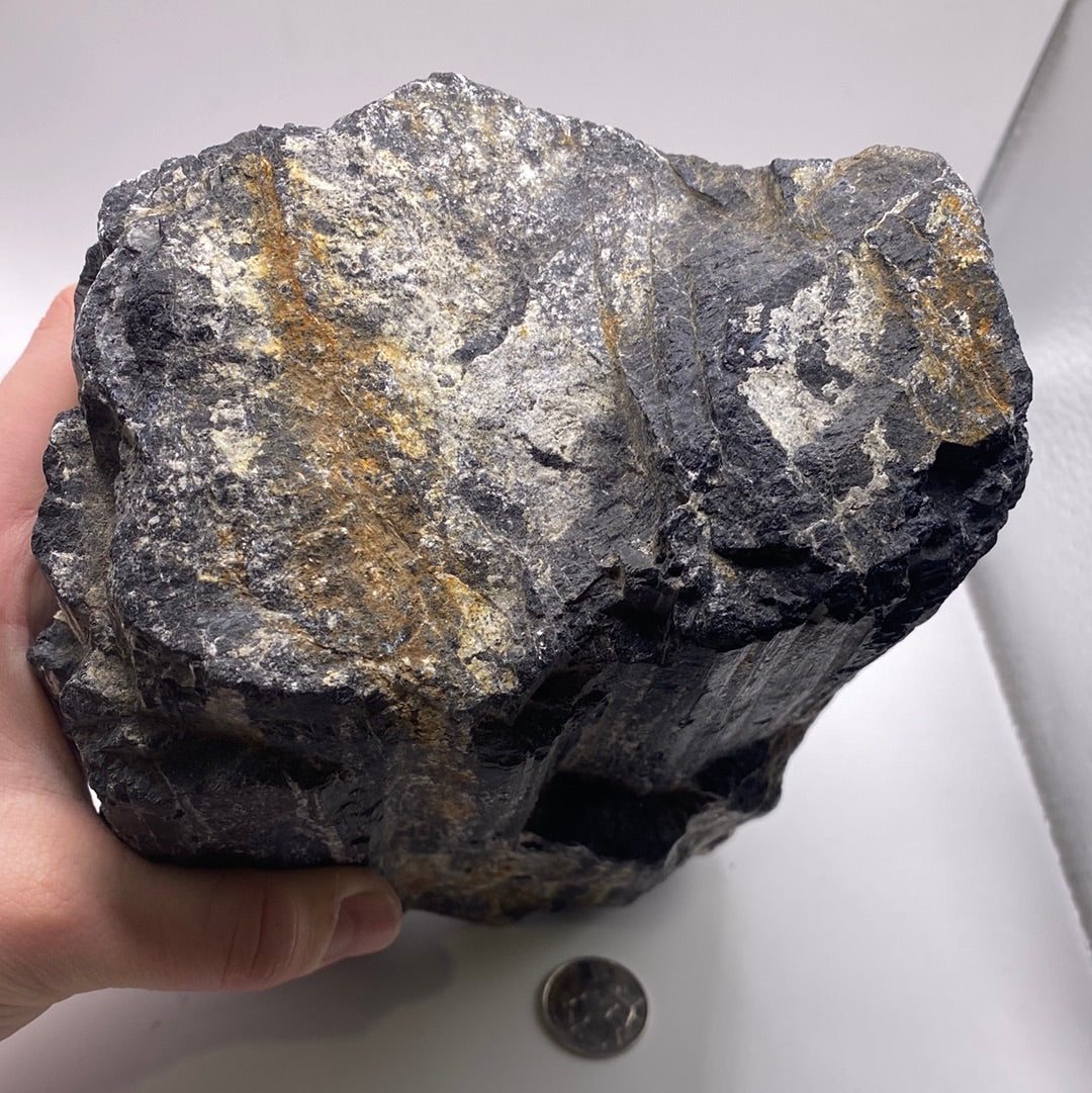Black Tourmaline 9.7 lb Specimen | Natural Large Mineral Display Stone