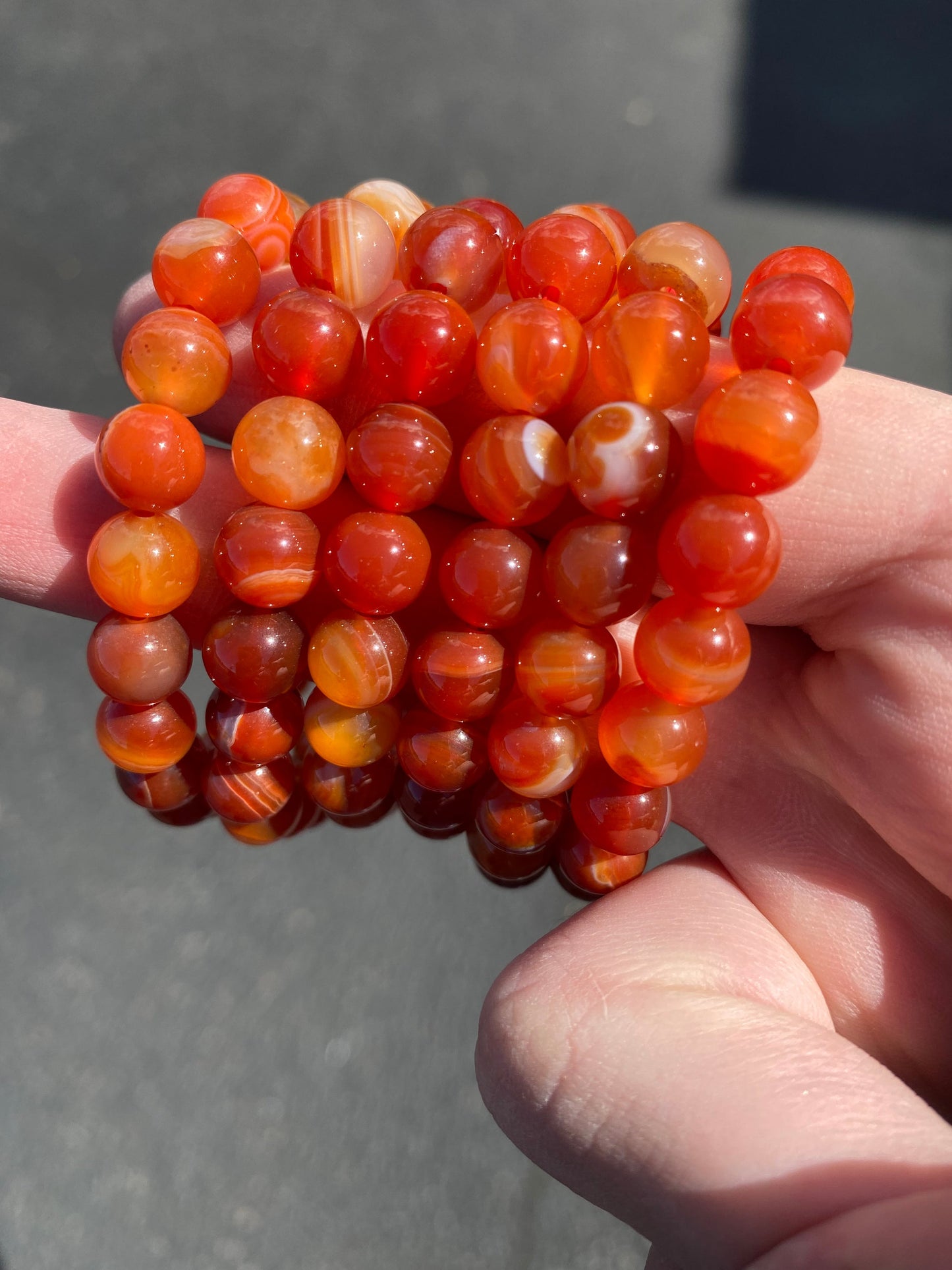 Polished Carnelian 8mm Bracelet | Natural Energy Wear