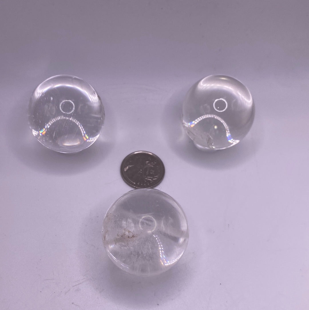 Clear Quartz Sphere | Natural Rock Crystal Orb (35–40mm)
